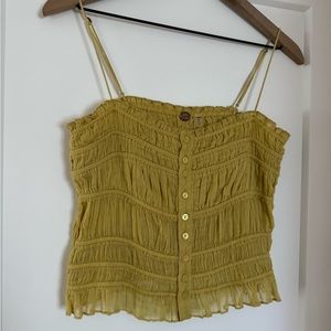 Free people one ruched tank top